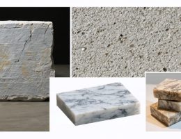 Conceptual image portraying the journey of stone from raw material to polished product, integrating elements of CNC machining, representing precision and craftsmanship in stone manufacturing.