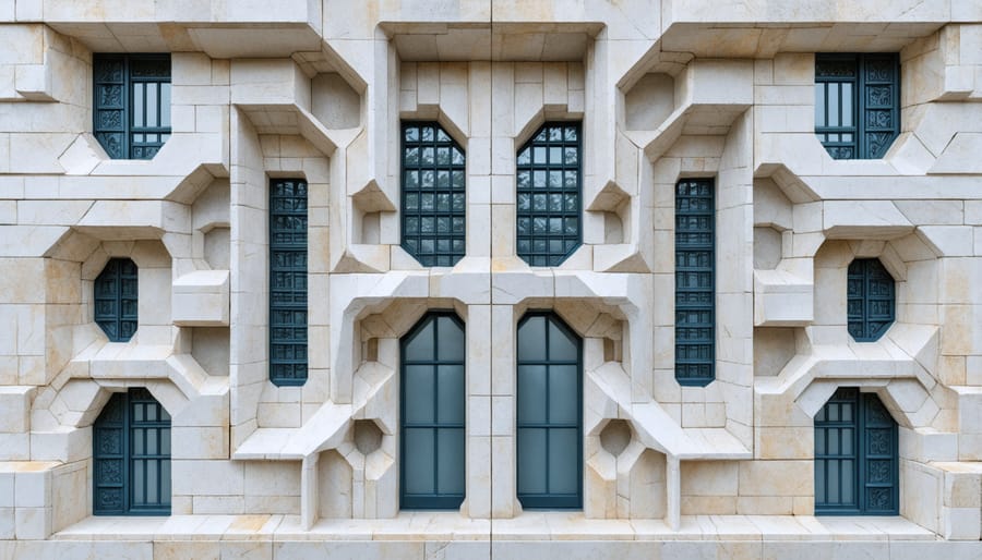 Intricate architectural stone detail manufactured using 3D printing technology