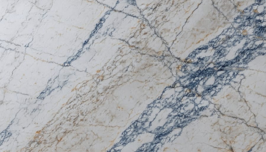 Magnified view showing protective nano-coating on granite surface structure
