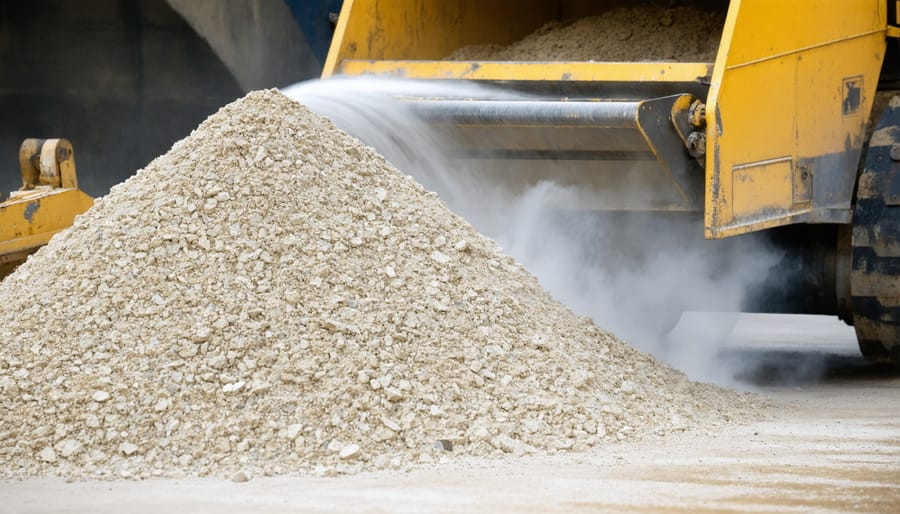 Industrial stone dust collection system with filtration and storage components