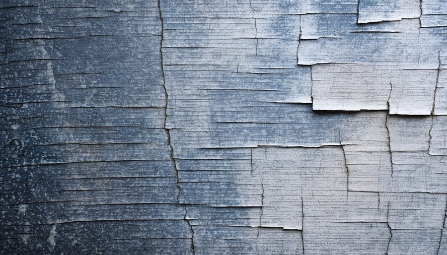 Detailed view of authentic tool making marks and wear patterns on Native American stone implements