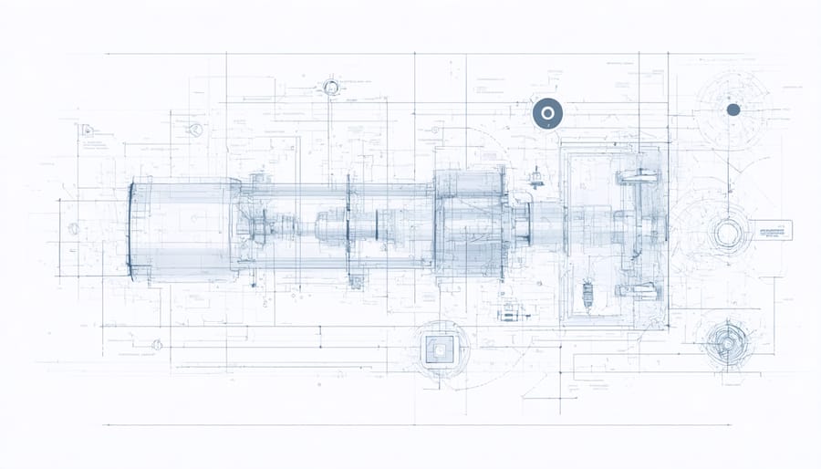Technical illustration of factor technology system components and their interactions