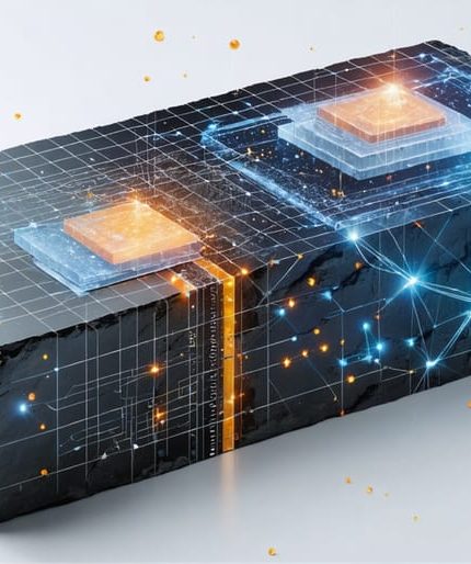 Conceptual illustration of carbon nanotube sensors embedded in natural stone, showing a network within the stone structure highlighting sensor technology for monitoring stone integrity.