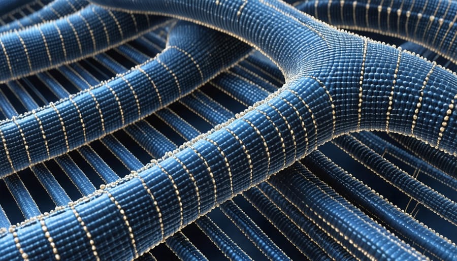 Electron microscope image of carbon nanotube molecular structure