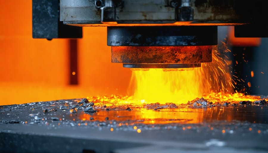 Industrial robot with thermal camera inspecting stone slabs on production line