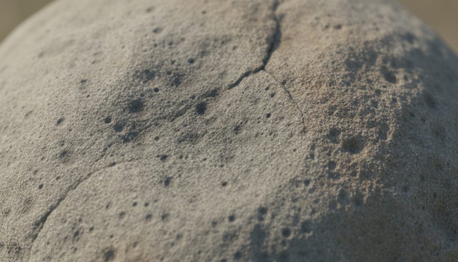 Close-up view of natural stone veining and texture with crystal-like details